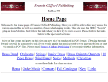 Tablet Screenshot of francisclifford.com